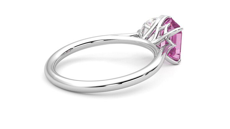 Taylor & Hart Turelle Pear Engagement Ring 360 degree image 12