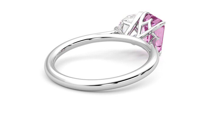 Taylor & Hart Turelle Pear Engagement Ring 360 degree image 13