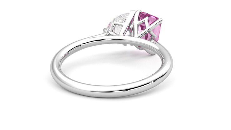 Taylor & Hart Turelle Pear Engagement Ring 360 degree image 14
