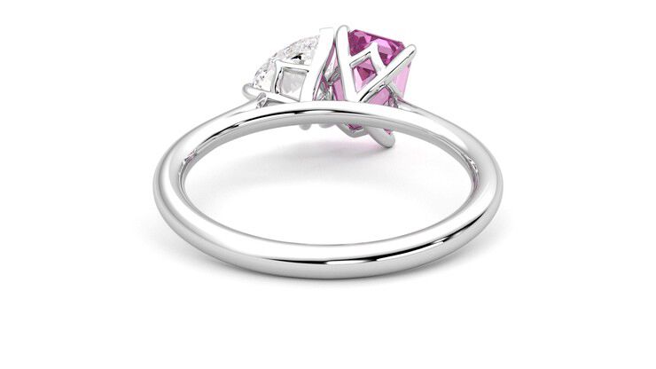 Taylor & Hart Turelle Pear Engagement Ring 360 degree image 15