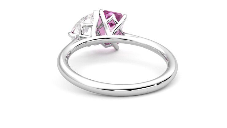 Taylor & Hart Turelle Pear Engagement Ring 360 degree image 16