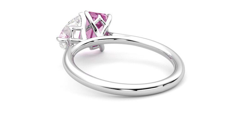 Taylor & Hart Turelle Pear Engagement Ring 360 degree image 17