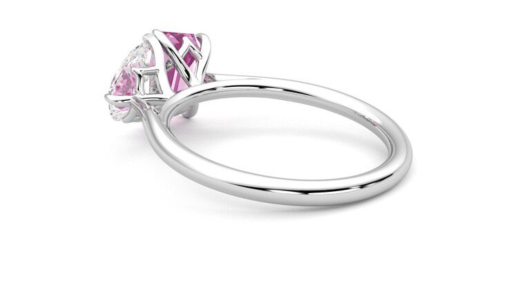 Taylor & Hart Turelle Pear Engagement Ring 360 degree image 18