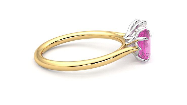 Taylor & Hart Turelle Hexagonal Engagement Ring 360 degree image 10