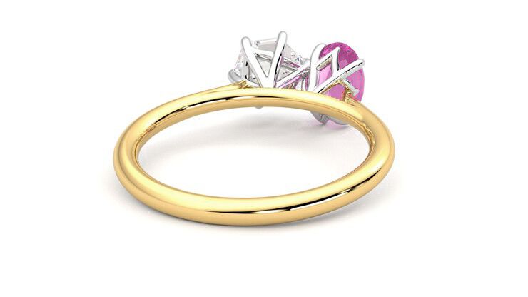 Taylor & Hart Turelle Hexagonal Engagement Ring 360 degree image 14
