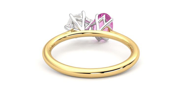 Taylor & Hart Turelle Hexagonal Engagement Ring 360 degree image 15