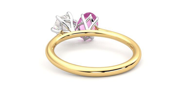 Taylor & Hart Turelle Hexagonal Engagement Ring 360 degree image 16