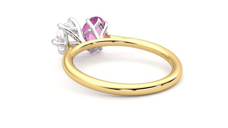 Taylor & Hart Turelle Hexagonal Engagement Ring 360 degree image 17