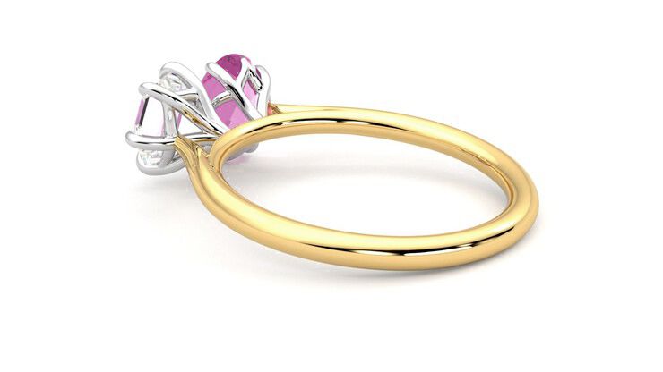 Taylor & Hart Turelle Hexagonal Engagement Ring 360 degree image 18