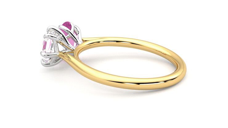 Taylor & Hart Turelle Hexagonal Engagement Ring 360 degree image 19