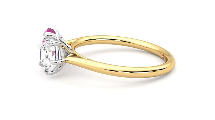 Taylor & Hart Turelle Hexagonal Engagement Ring 360 degree image 21
