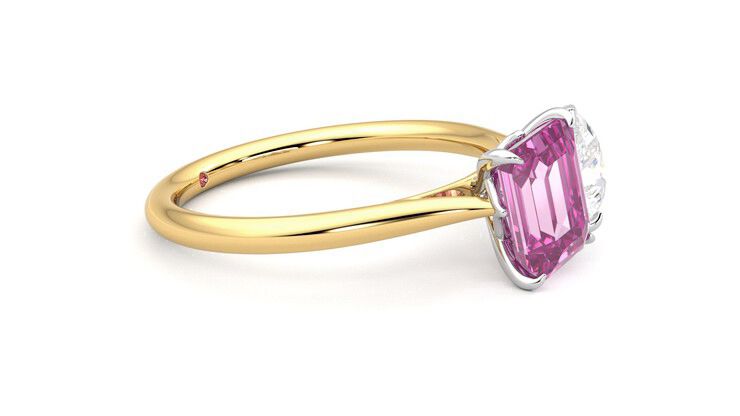 Taylor & Hart Turelle Pear Engagement Ring 360 degree image 8