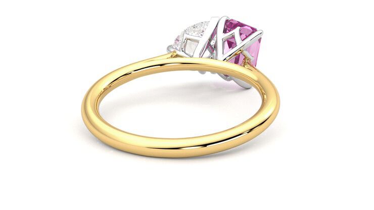 Taylor & Hart Turelle Pear Engagement Ring 360 degree image 14
