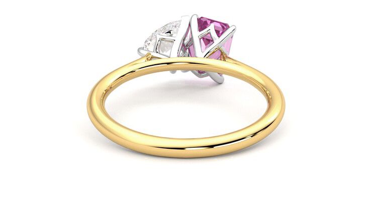 Taylor & Hart Turelle Pear Engagement Ring 360 degree image 15