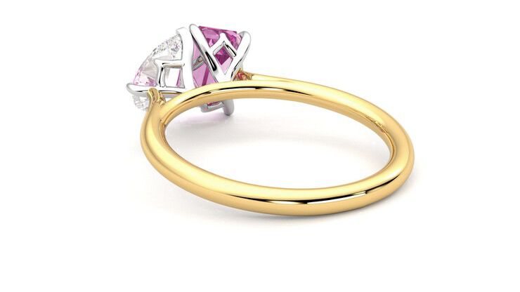 Taylor & Hart Turelle Pear Engagement Ring 360 degree image 17
