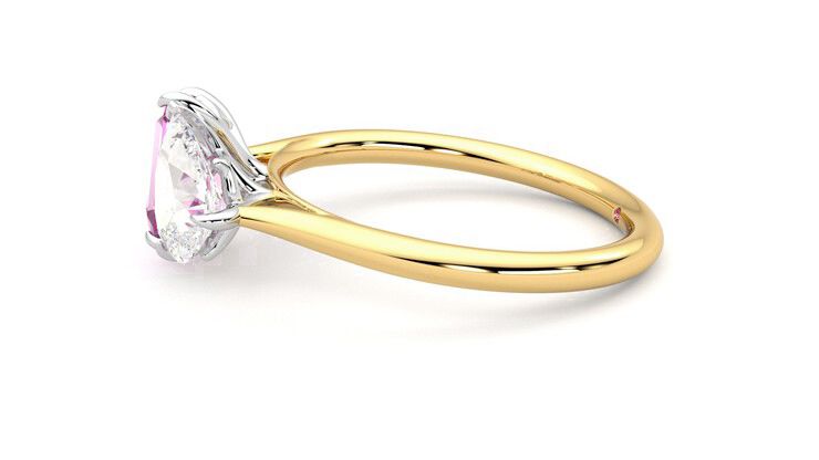 Taylor & Hart Turelle Pear Engagement Ring 360 degree image 21