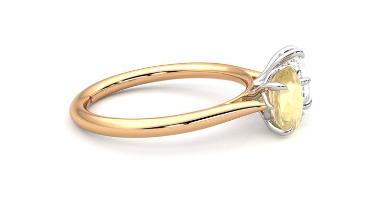 Taylor & Hart Turelle Hexagonal Engagement Ring 360 degree image 9
