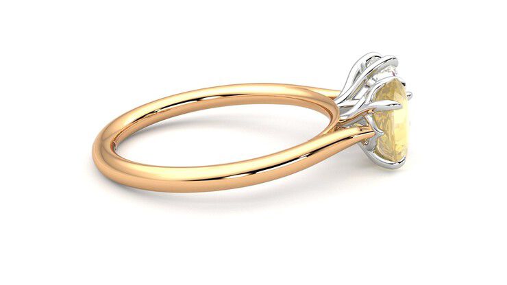 Taylor & Hart Turelle Hexagonal Engagement Ring 360 degree image 10