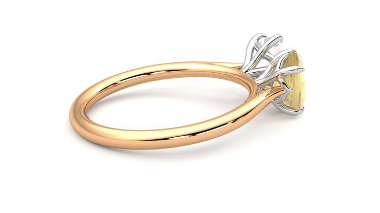 Taylor & Hart Turelle Hexagonal Engagement Ring 360 degree image 11