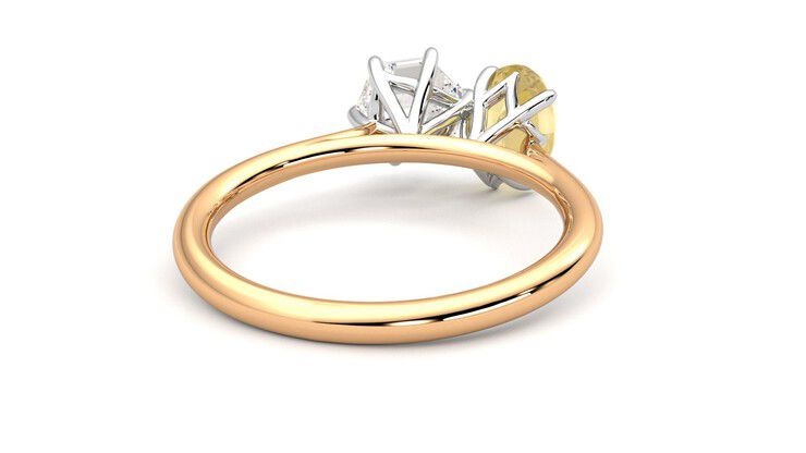 Taylor & Hart Turelle Hexagonal Engagement Ring 360 degree image 14