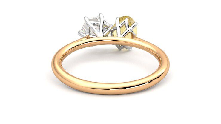 Taylor & Hart Turelle Hexagonal Engagement Ring 360 degree image 15