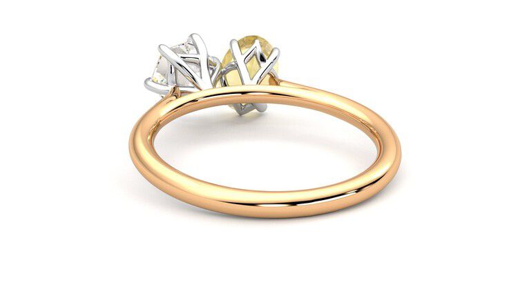 Taylor & Hart Turelle Hexagonal Engagement Ring 360 degree image 16