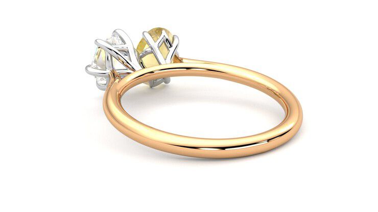 Taylor & Hart Turelle Hexagonal Engagement Ring 360 degree image 17