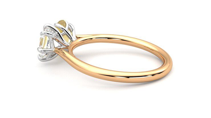 Taylor & Hart Turelle Hexagonal Engagement Ring 360 degree image 19