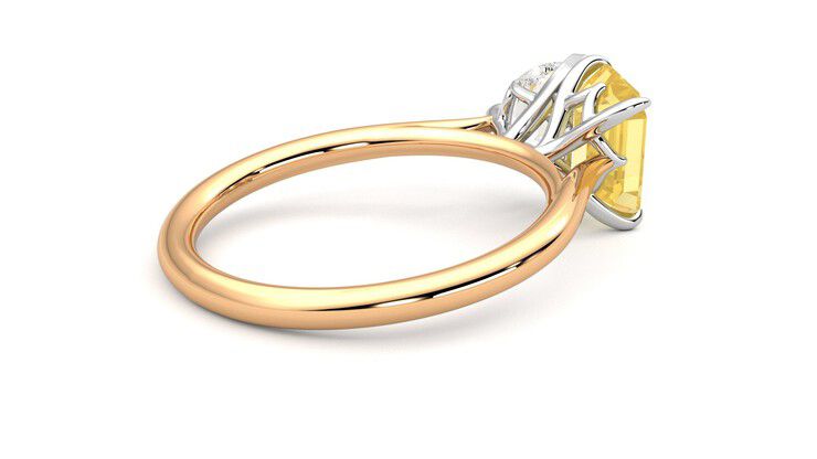 Taylor & Hart Turelle Pear Engagement Ring 360 degree image 12