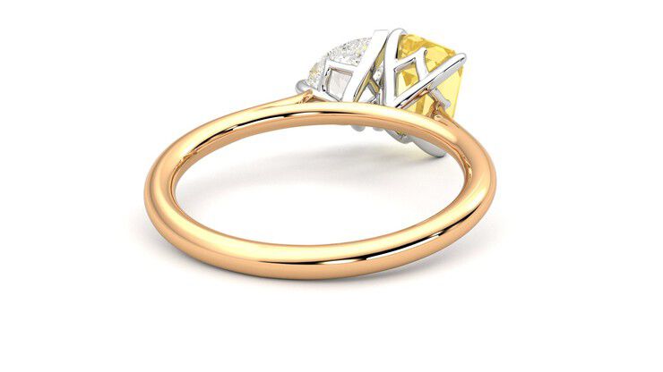 Taylor & Hart Turelle Pear Engagement Ring 360 degree image 14