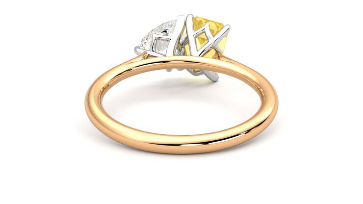 Taylor & Hart Turelle Pear Engagement Ring 360 degree image 15