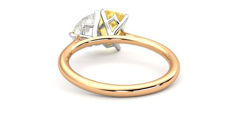Taylor & Hart Turelle Pear Engagement Ring 360 degree image 16