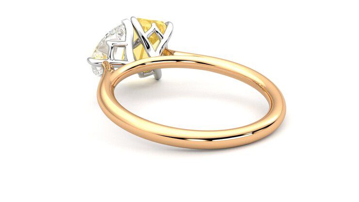 Taylor & Hart Turelle Pear Engagement Ring 360 degree image 17