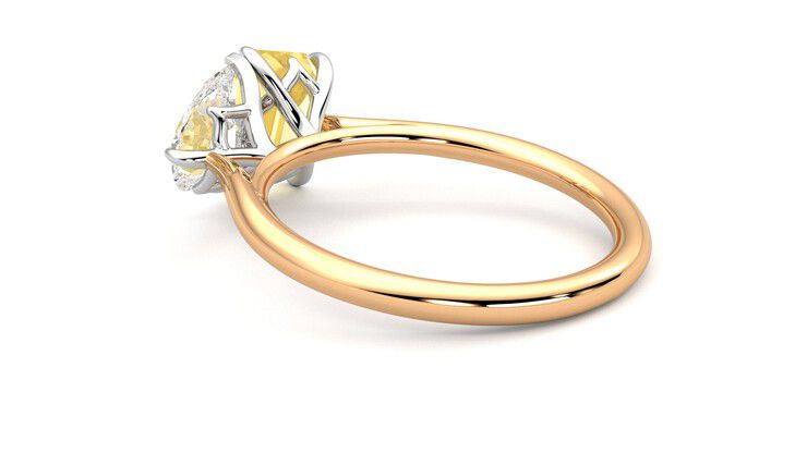 Taylor & Hart Turelle Pear Engagement Ring 360 degree image 18