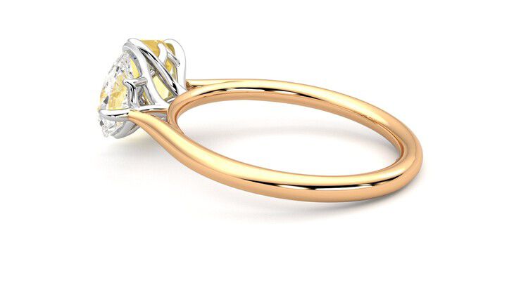 Taylor & Hart Turelle Pear Engagement Ring 360 degree image 19