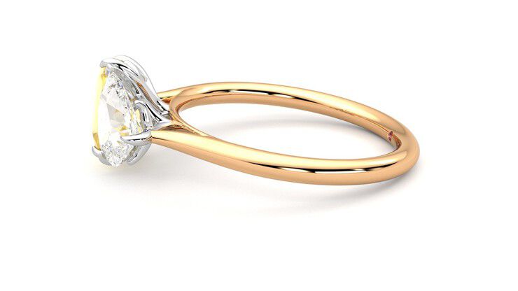 Taylor & Hart Turelle Pear Engagement Ring 360 degree image 21