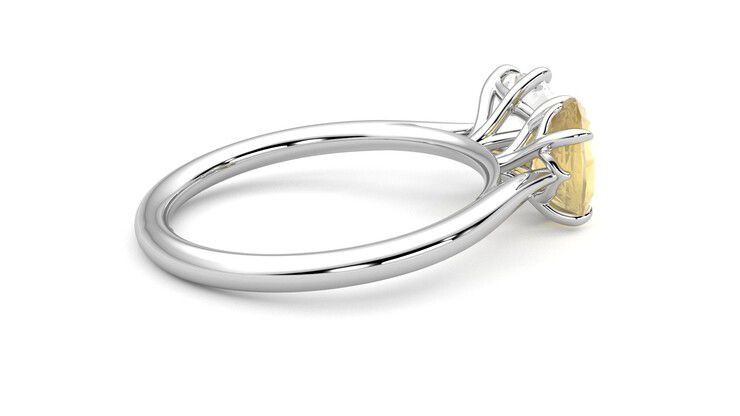 Taylor & Hart Turelle Hexagonal Engagement Ring 360 degree image 11