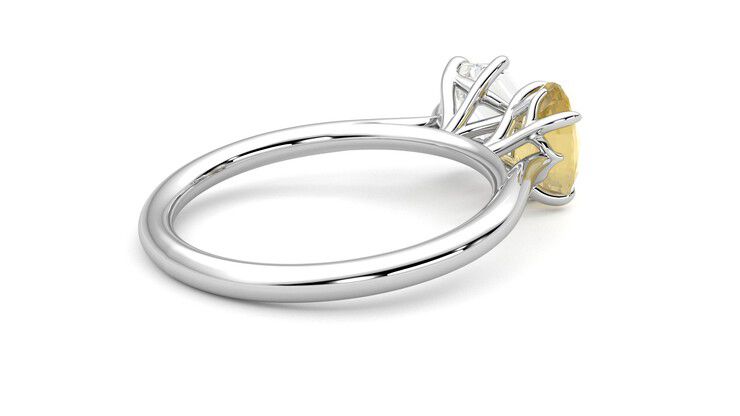 Taylor & Hart Turelle Hexagonal Engagement Ring 360 degree image 12