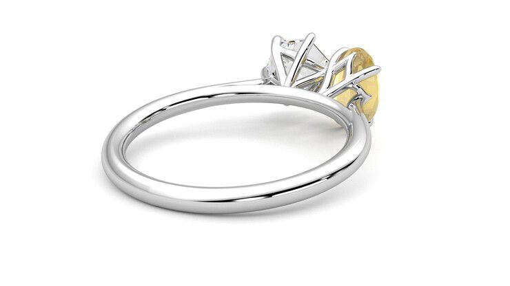 Taylor & Hart Turelle Hexagonal Engagement Ring 360 degree image 13