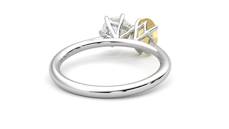 Taylor & Hart Turelle Hexagonal Engagement Ring 360 degree image 14