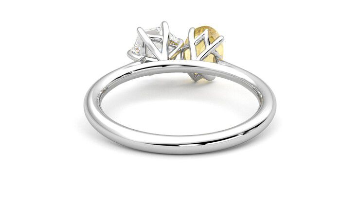 Taylor & Hart Turelle Hexagonal Engagement Ring 360 degree image 15