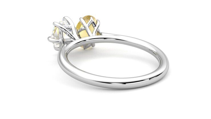 Taylor & Hart Turelle Hexagonal Engagement Ring 360 degree image 17