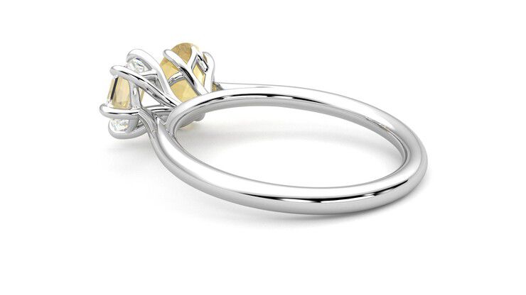 Taylor & Hart Turelle Hexagonal Engagement Ring 360 degree image 18