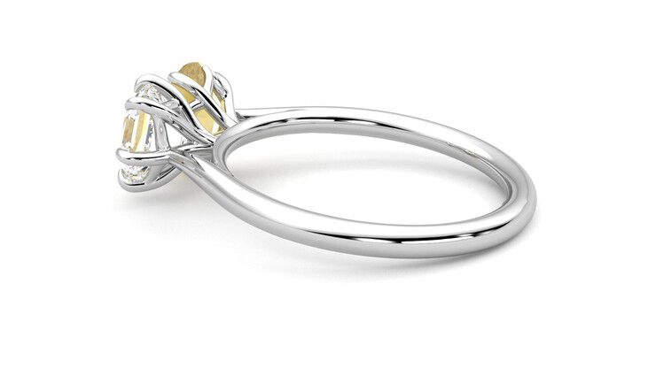 Taylor & Hart Turelle Hexagonal Engagement Ring 360 degree image 19