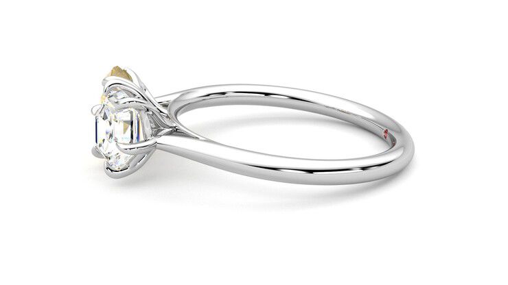 Taylor & Hart Turelle Hexagonal Engagement Ring 360 degree image 21