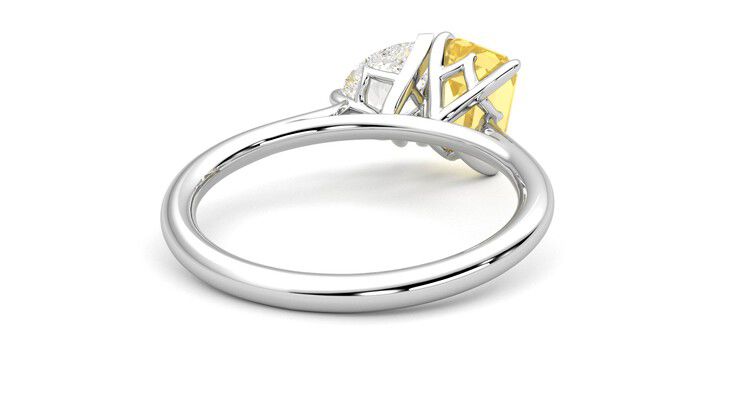 Taylor & Hart Turelle Pear Engagement Ring 360 degree image 14