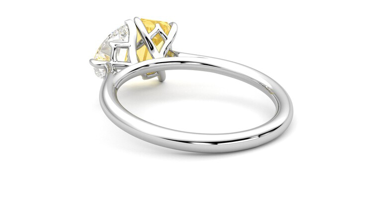 Taylor & Hart Turelle Pear Engagement Ring 360 degree image 17