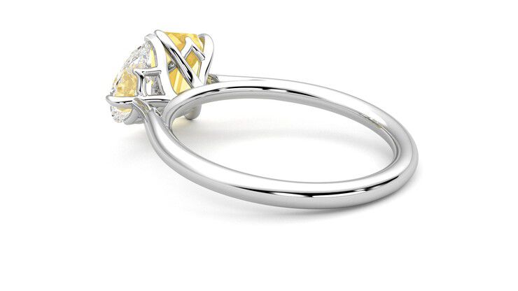 Taylor & Hart Turelle Pear Engagement Ring 360 degree image 18