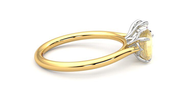 Taylor & Hart Turelle Hexagonal Engagement Ring 360 degree image 10