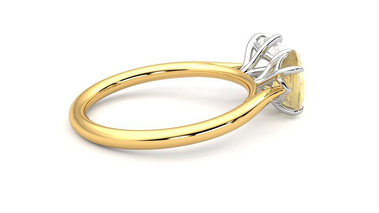 Taylor & Hart Turelle Hexagonal Engagement Ring 360 degree image 11